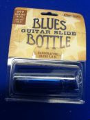 Jim Dunlop 277BLU Blues Bottle Medium Blue Glass Guitar Slide 277 - Blue