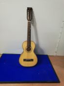 Vintage VTR800PB-12 Viator Paul Brett Signature 12-String Electro-Acoustic Travel Guitar w/ Gig Bag