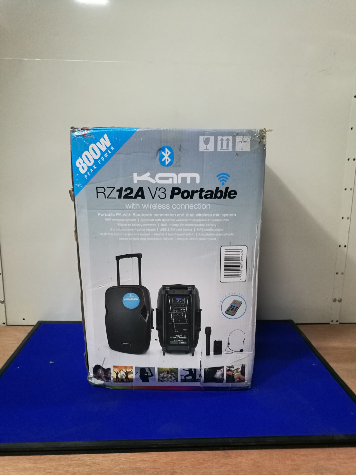 KAM RZ15A V3 Portable PA-BT Speaker System MISSING HEADSET & BODYPACK - Image 5 of 5