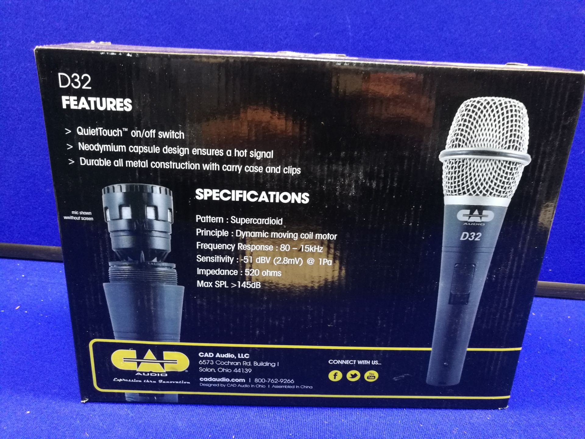 CAD Live D32 Dynamic Vocal Microphone (Pack of 3) - Image 2 of 4