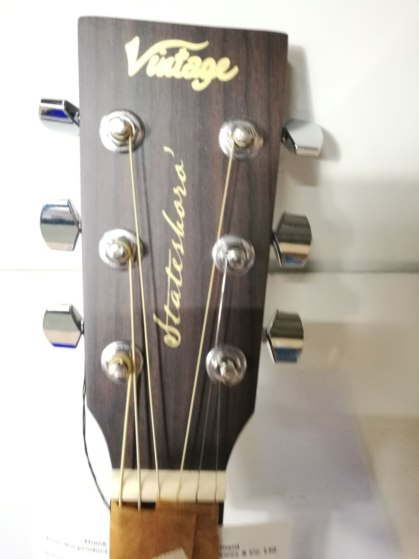 Vintage V880WK Statesboro 'Parlour' Acoustic Guitar - Whisky Sour - Image 2 of 5