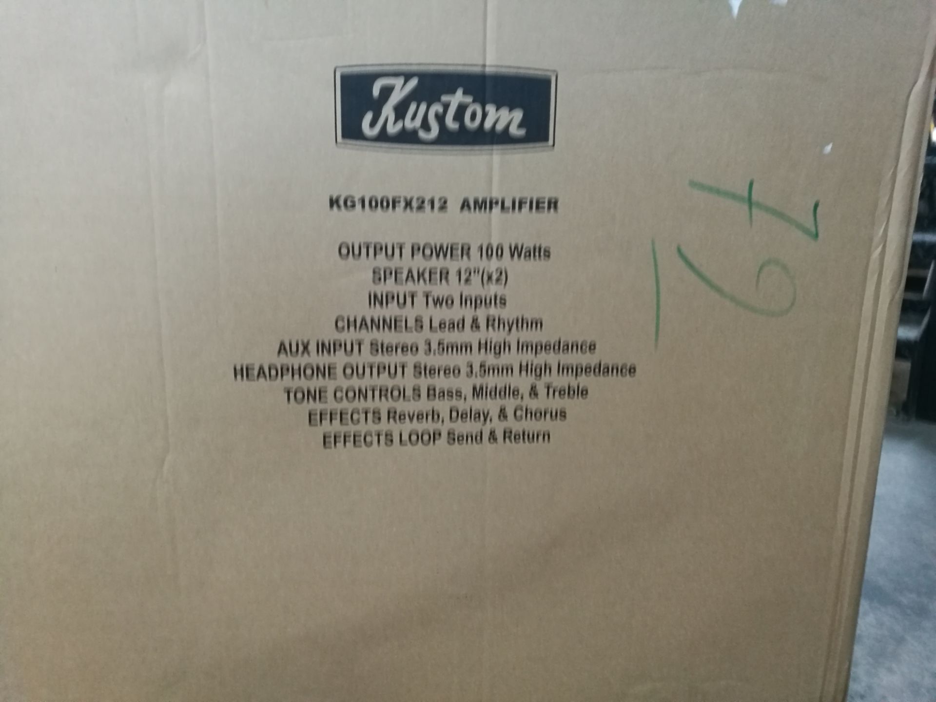 Kustom KG Series 100w Guitar Amp 2×12″ With Digital Effects - Image 5 of 5
