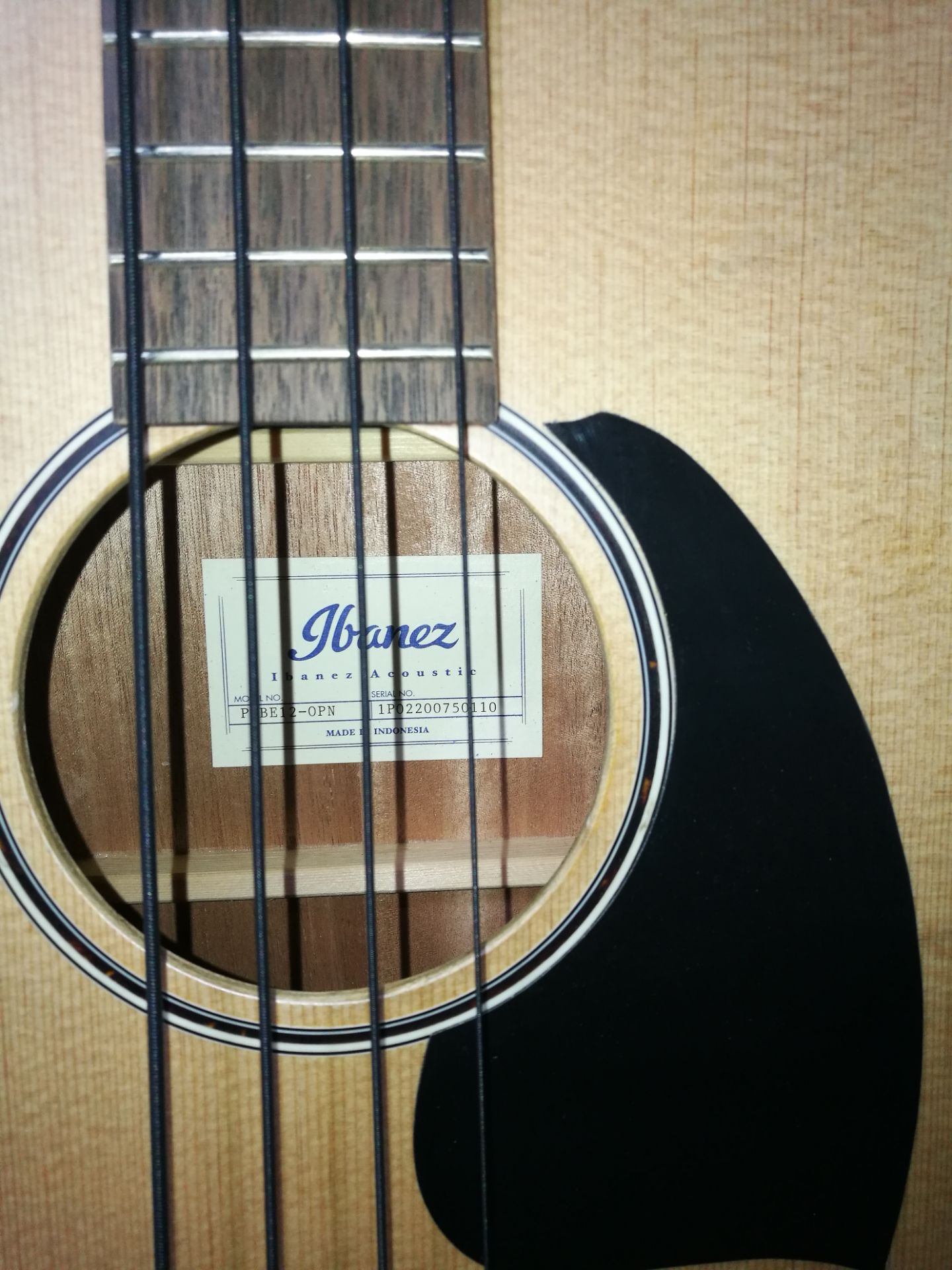 Ibanez PCBE12 Open Pore Natural Acoustic Bass Guitar - Image 3 of 6