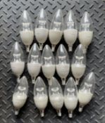 15x Philips MASTER LEDcandle DiamondSpark Light Bulbs