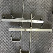 2x Steel ladder clamps for roof racks - vans or cars