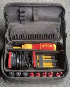 WIHA SpeedE II Electric Screwdriver | 3 Spare Batteries, 5 Torque Bits, 5 Power Bits, Case, Charger