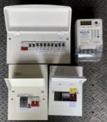 Electrical Metal Fuse boards with Fuses, Landlords Meter