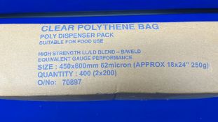 800 x Unbranded Clear Polythene Bags