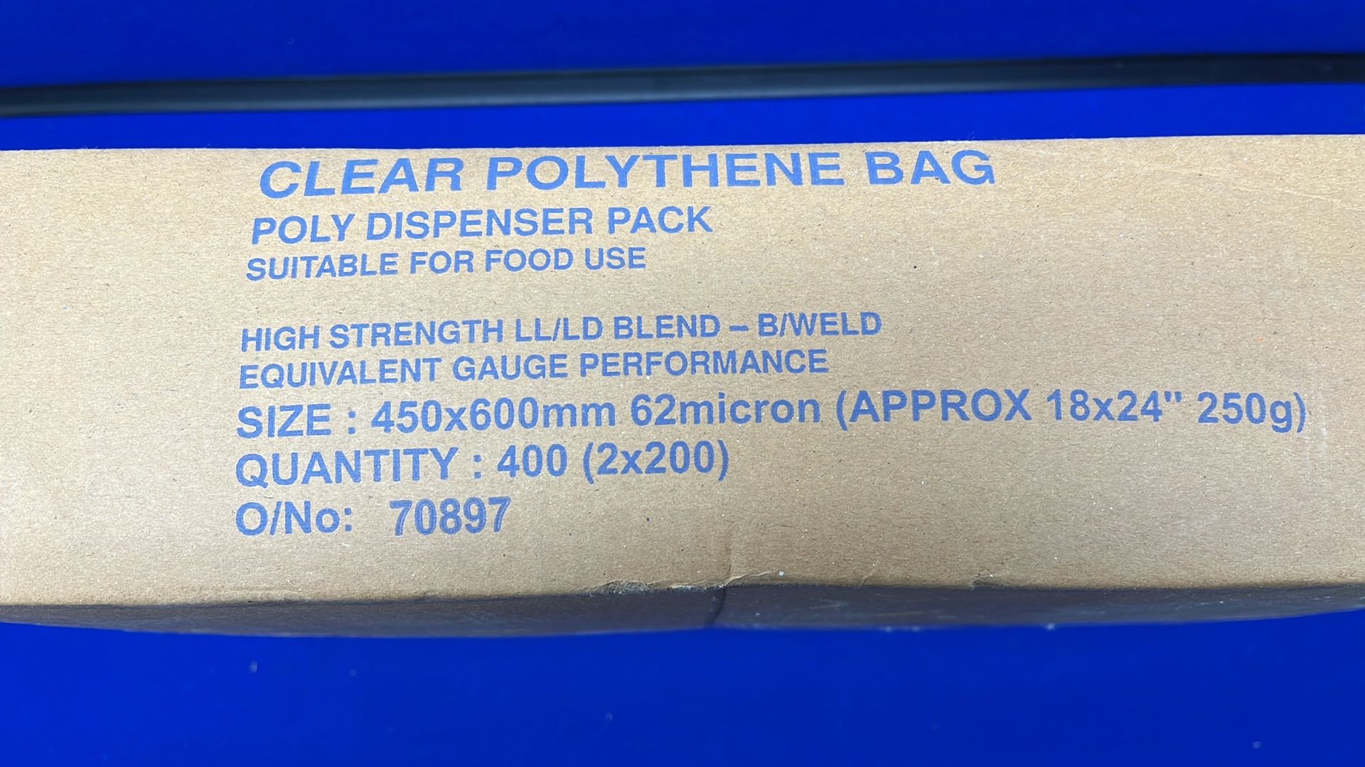 800 x Unbranded Clear Polythene Bags