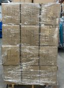 1 x Pallet x 24 Boxes x 108 Per Box | White PE Plastic Bottles | Size: 16 x 7cm Square Bottles