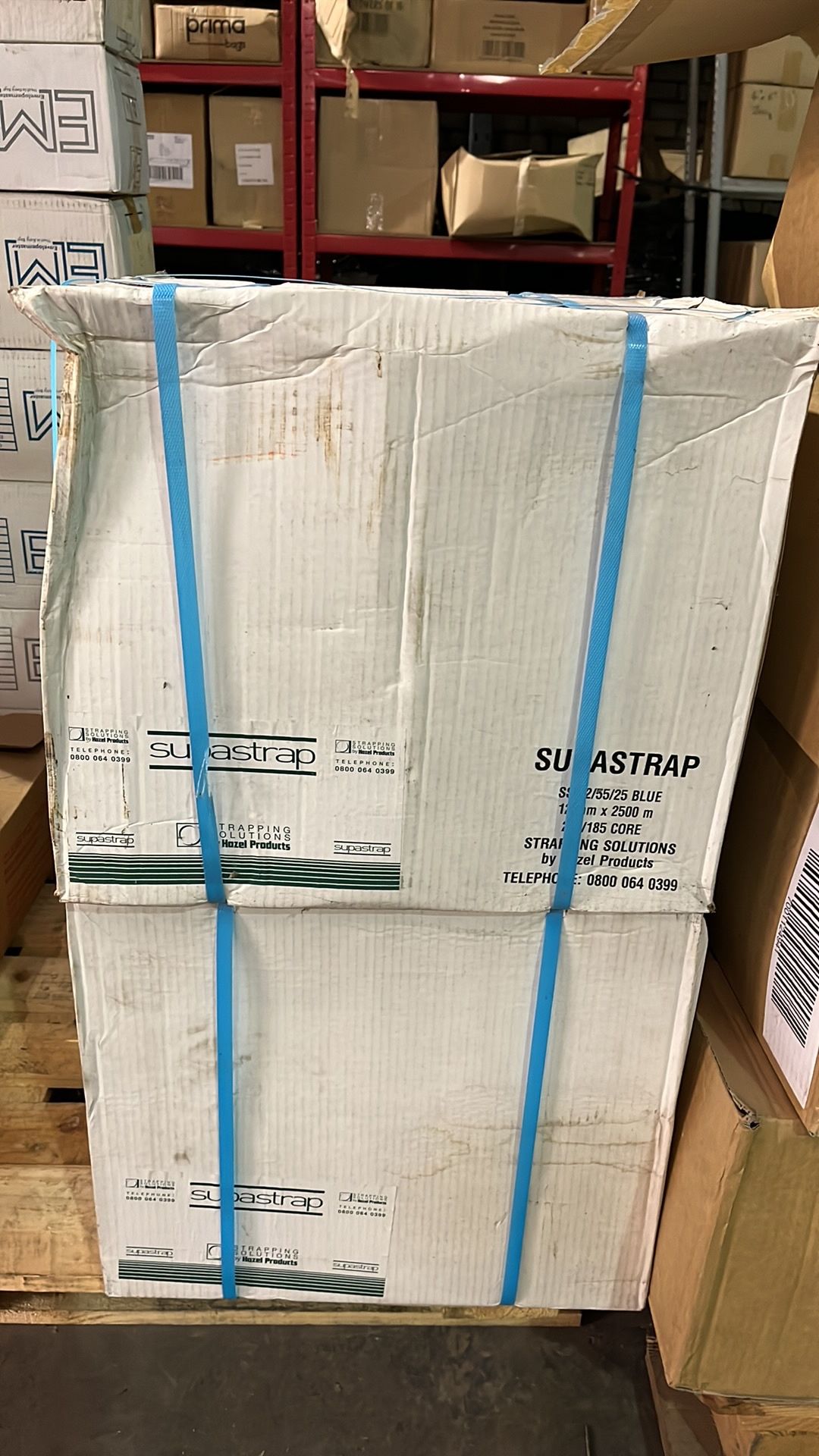 2 x Reels Of Supastrap Pallet Banding