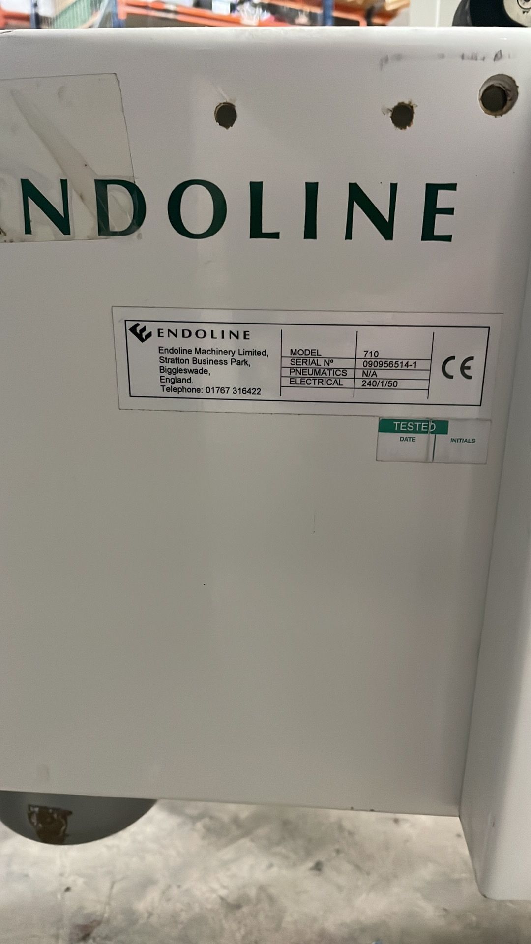 Endoline 710 Semi Automatic Pre-Set Case Sealer - Image 4 of 4