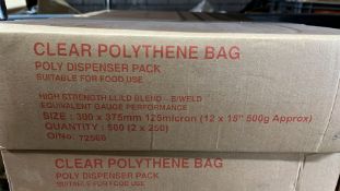 5000 x Unbranded Clear Polythene Bags
