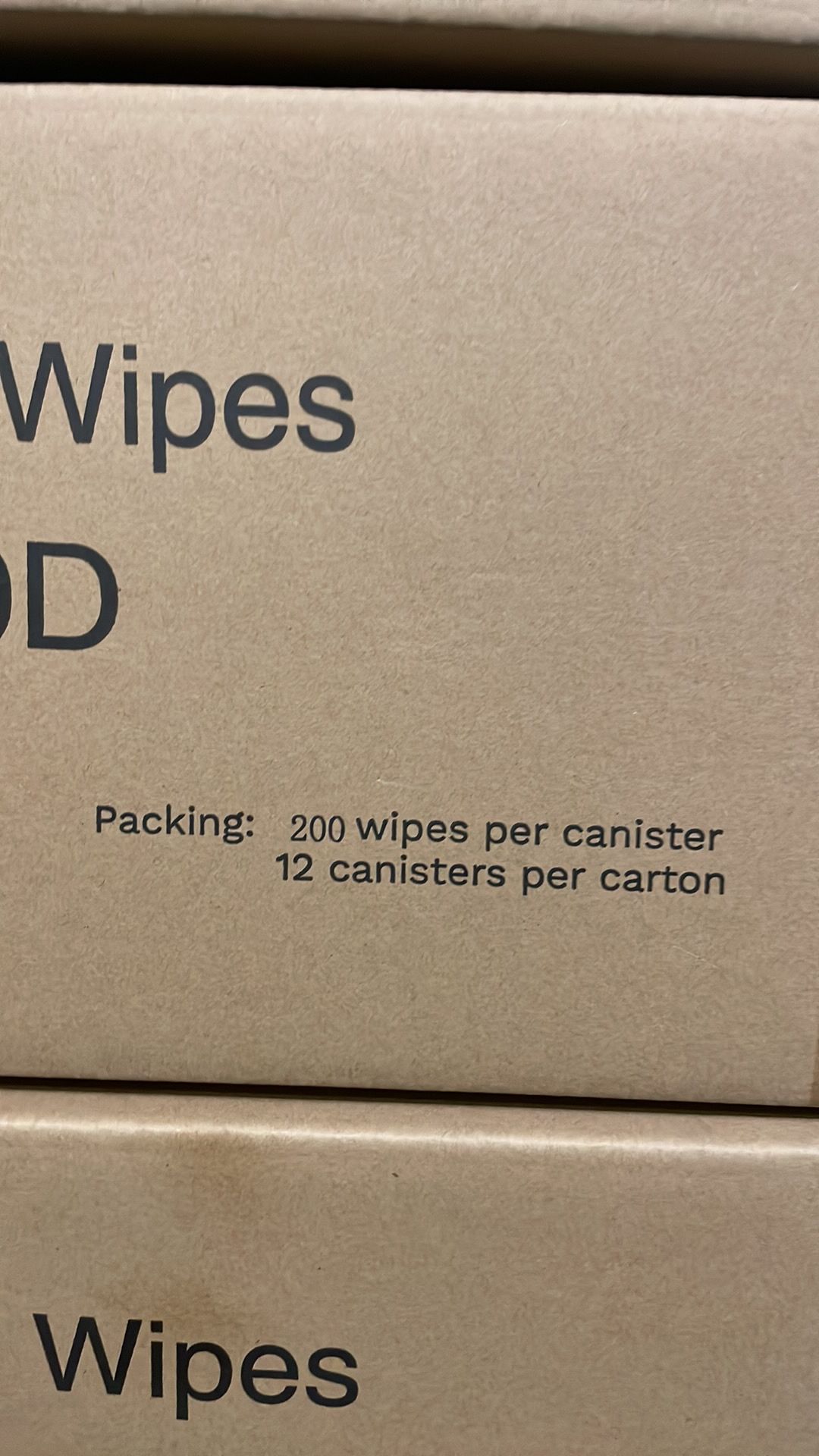 16 x Boxes of 12 x Canisters with 200 x Dry Wipes | RHS410D White Dry Wipes - Image 4 of 4