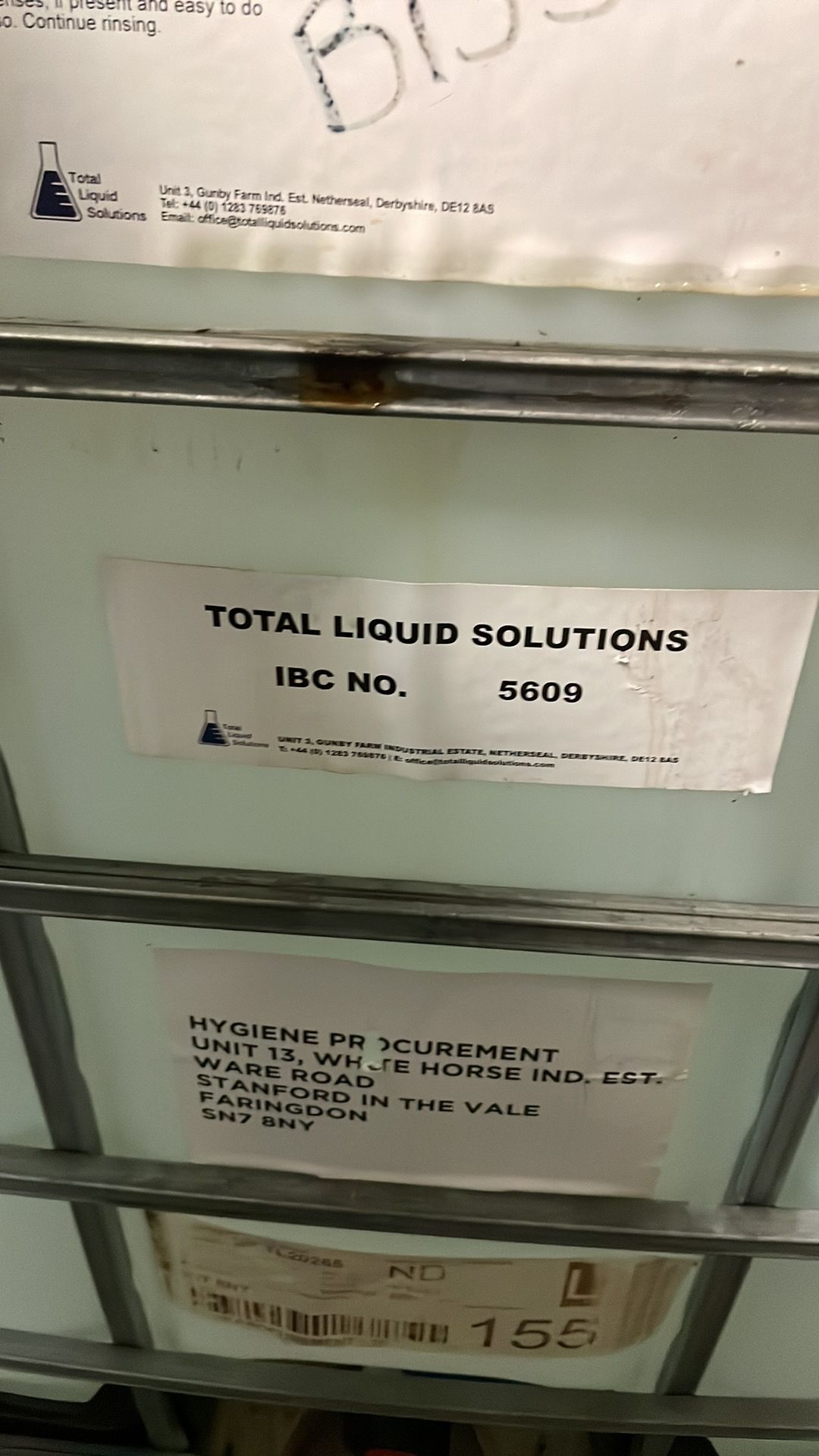 1 x 1,000ltr IBC Surface Disinfection Liquid - Image 4 of 4