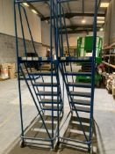 2 x Warehouse Safety Steps on Wheels