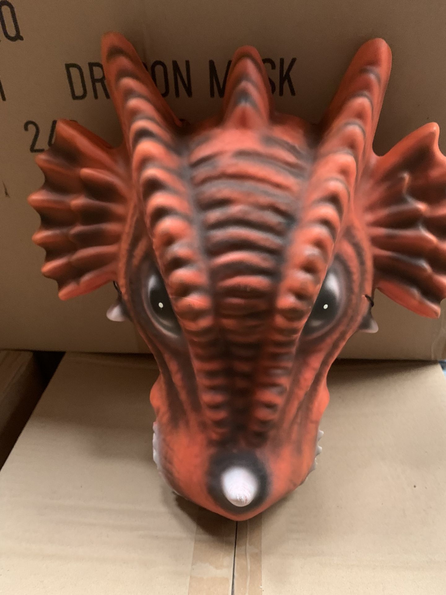 1284 x Foam Red Dragon Masks