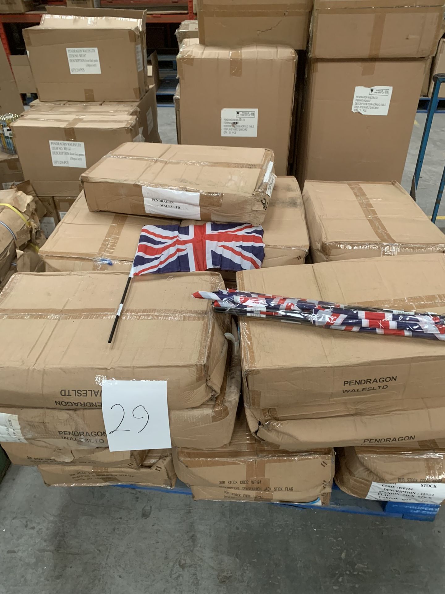 5000 x Union Jack Hand Waving Flags