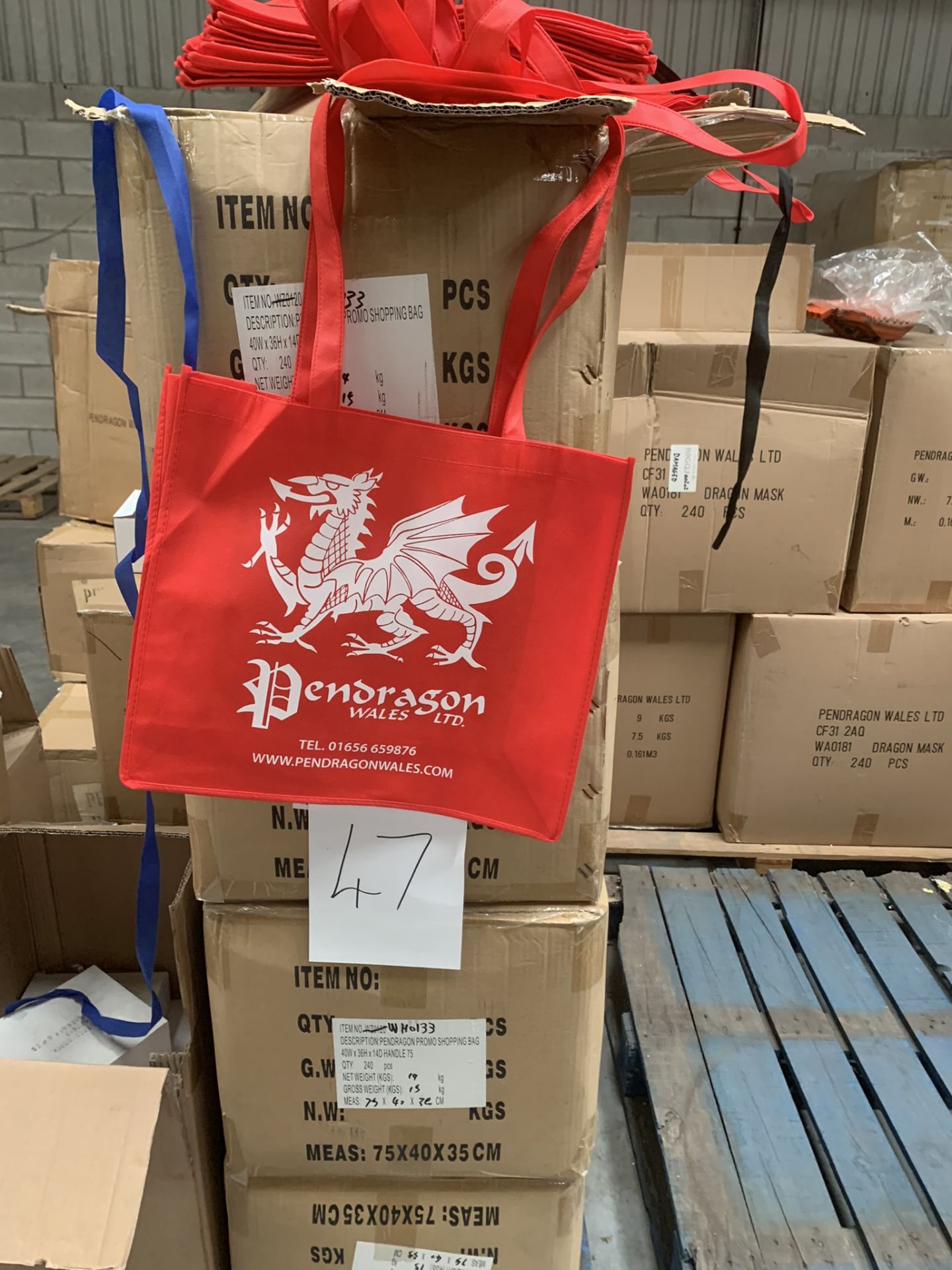 925 x Red Pendragon Wales Shopper