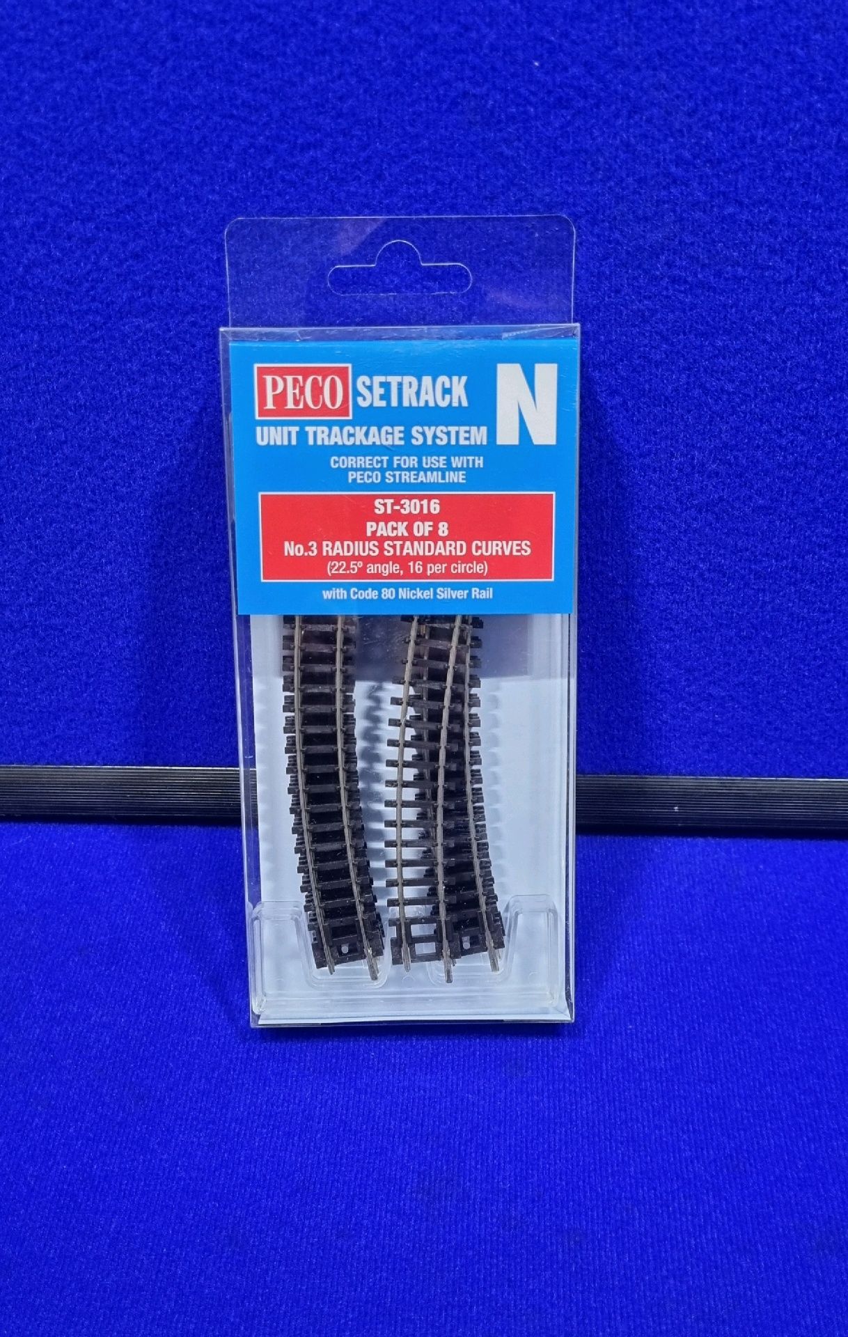 1 X Peco N Scale 3rd Radius Standard Curve ST-3016 RRP £18.50