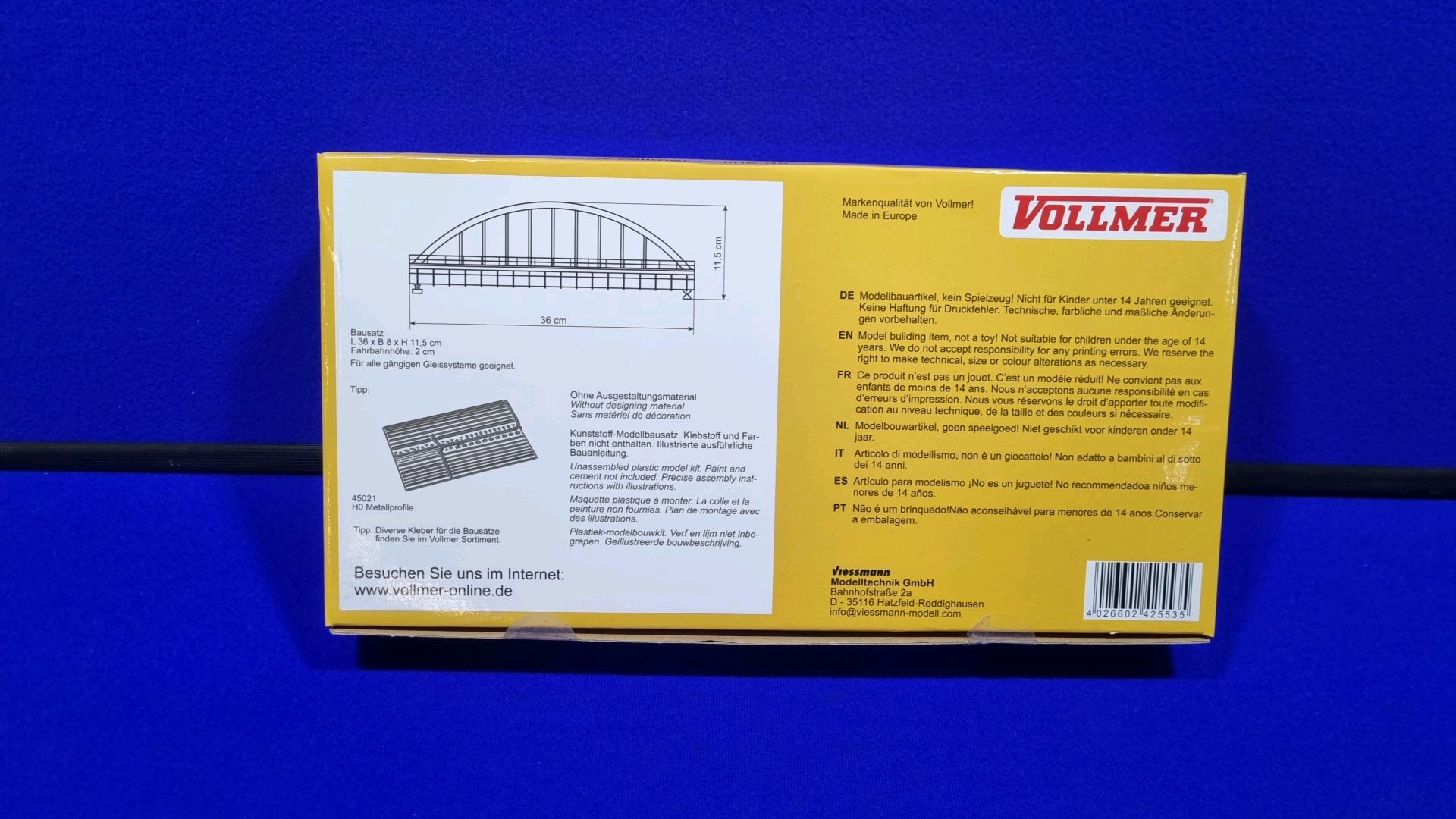 1 x Vollmer N Scale Arched Bridge 42553 RRP £37.20 - Image 2 of 3