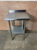 Commercial Work table Stainless steel | Rear upstand Bottom shelf | 600x600x900mm