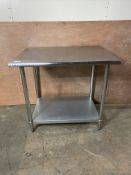 Commercial Work table Stainless steel | Bottom shelf | 1000x750x900mm