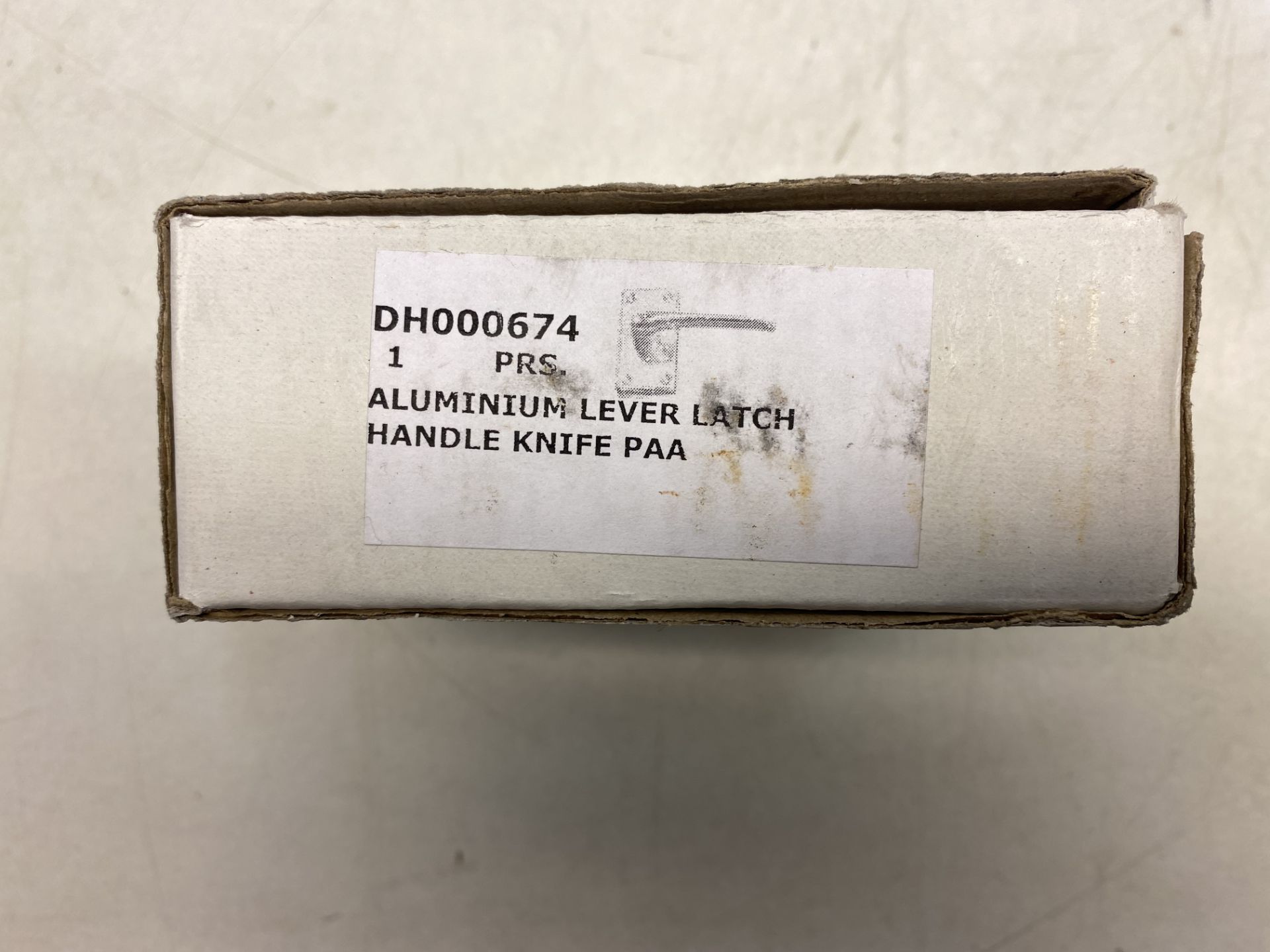 7 x Unbranded DH000674 Aluminium Lever Latch Handle Knife PAA - Image 2 of 3