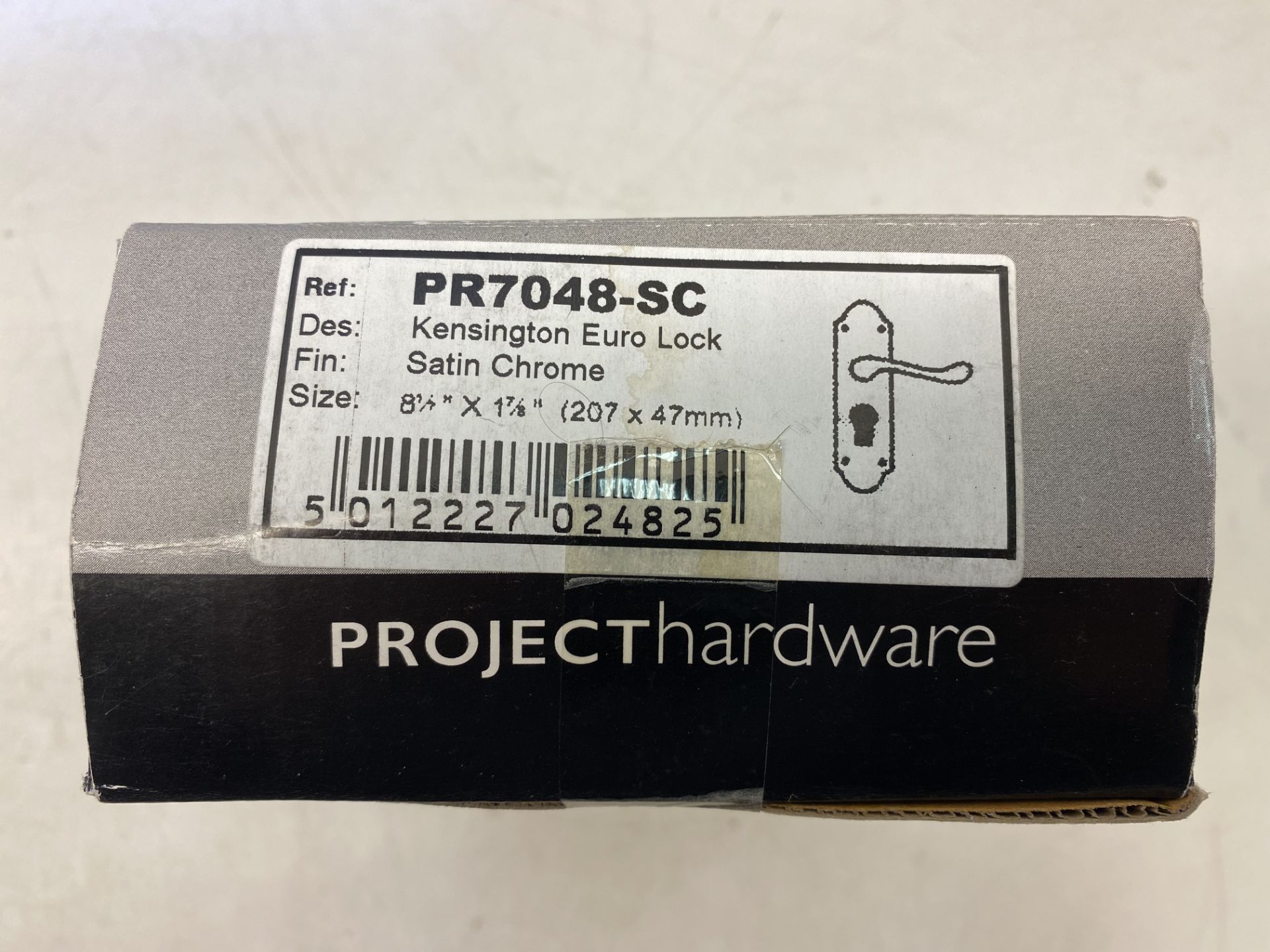 8 x PR7048-SC M. Marcus Project Hardware Door Handle For Euro Profile Plate Kensington Design Satin - Image 2 of 2