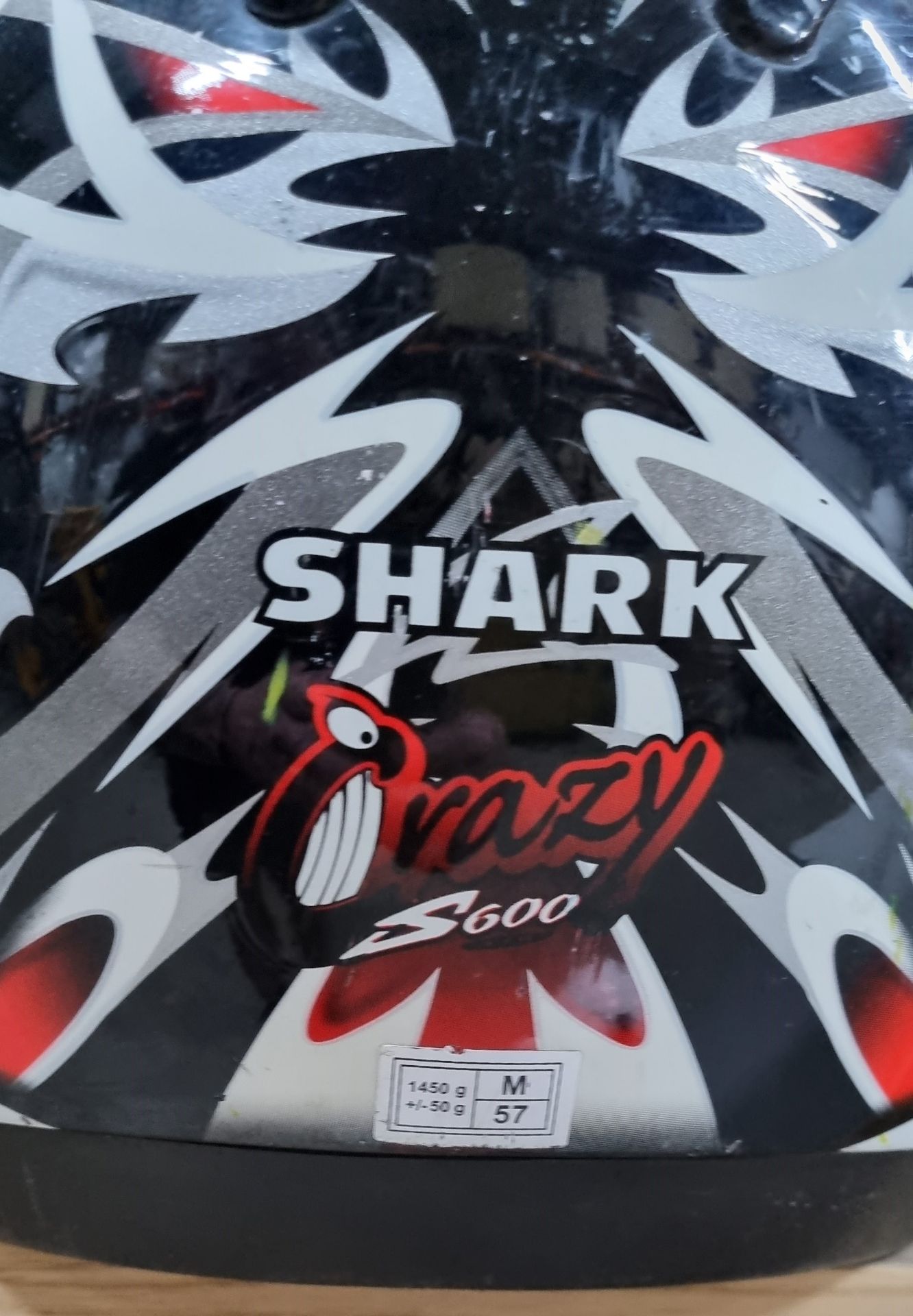 Shark Crazy S600 Crash Helmet Size Medium - Image 5 of 5