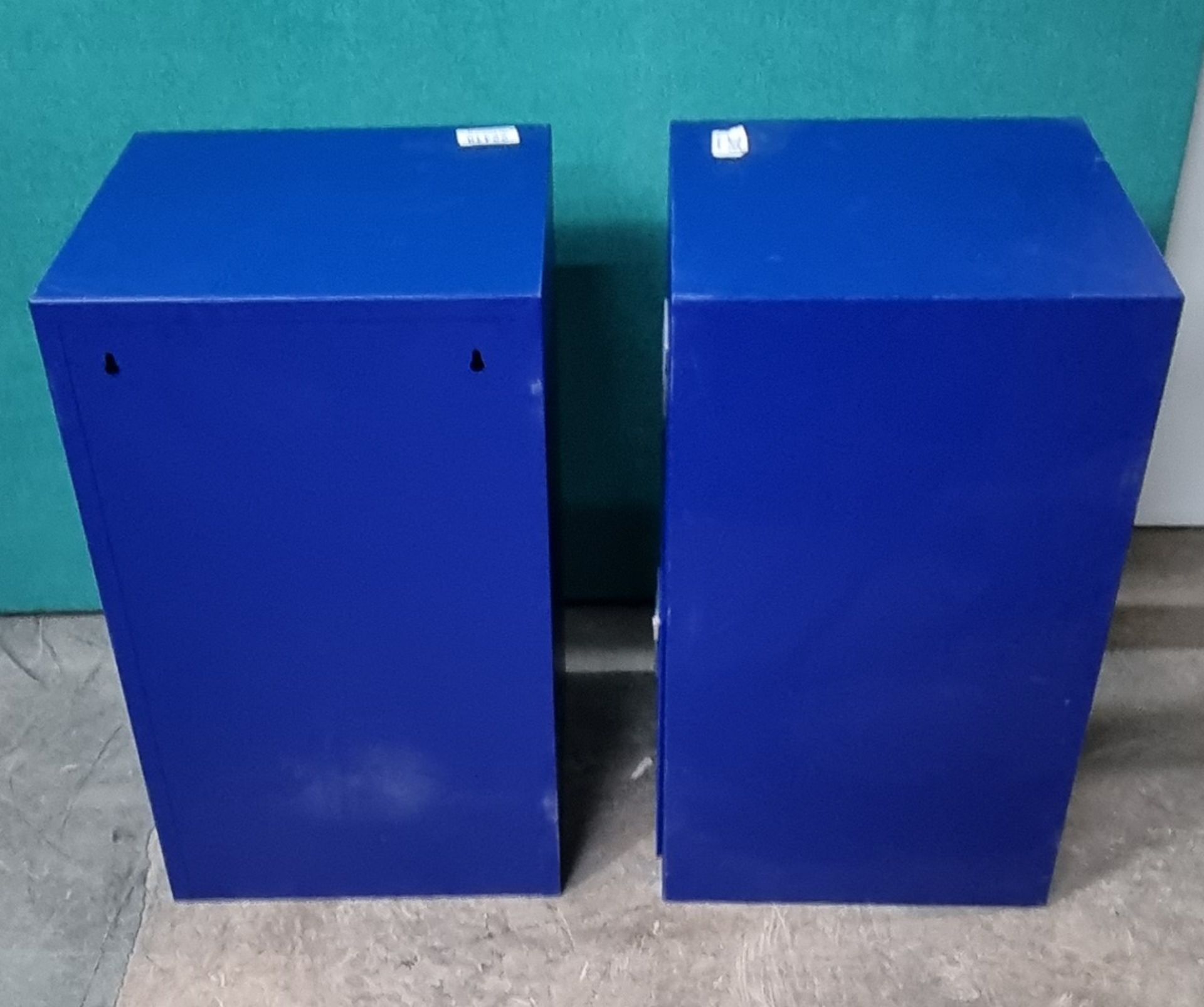 2 x Blue 2 Drawer Filing Cabinets No Keys - Image 3 of 5