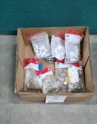 Box of Various 15mm Compreession Fittings, Clips And Chain