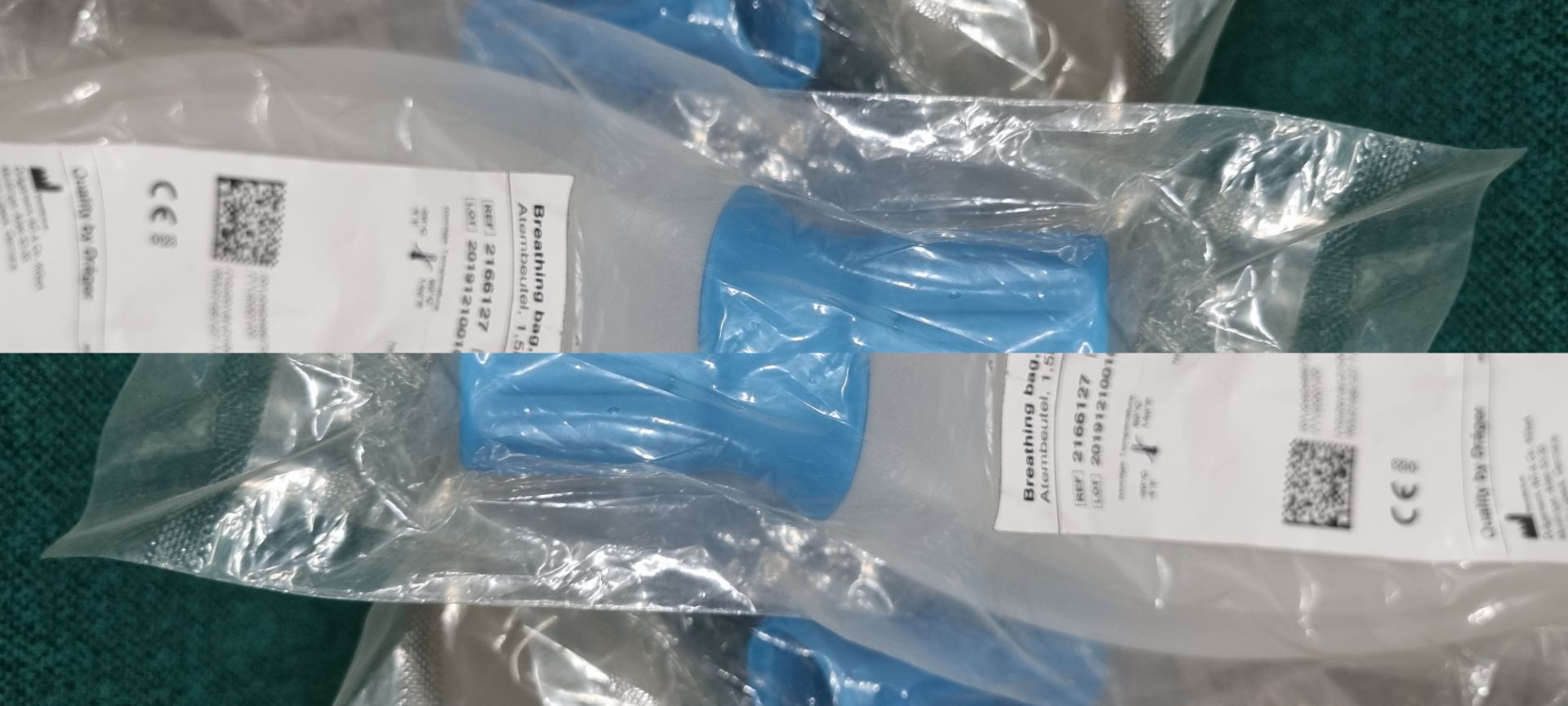 10 x Drager Breathing Bags 1.5 Litre Silicon - Image 2 of 3