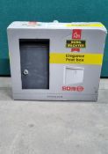 Elegance Galvanised Steel Letterbox No Key