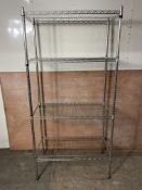 3 x Bays Chrome Shelving Unit's See Pictures 900MMW mm1870mmH X 450mmD