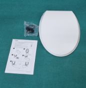 Ex-Display Rak Ceramics Soft Close Quick Release Toilet Seat Matt White CLOSC3901500