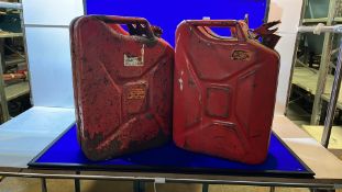 4 x Clarke 20L Red Jerry Cans