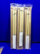 3x Meinl Percussion Bamboo Flex Multi-Rod Stick & Brush - SB202