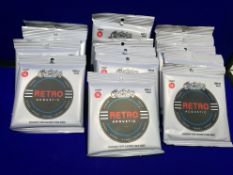 14x Sets Martin MM-12 Retro Monel Nickel/Copper Acoustic Guitar strings - 12-54