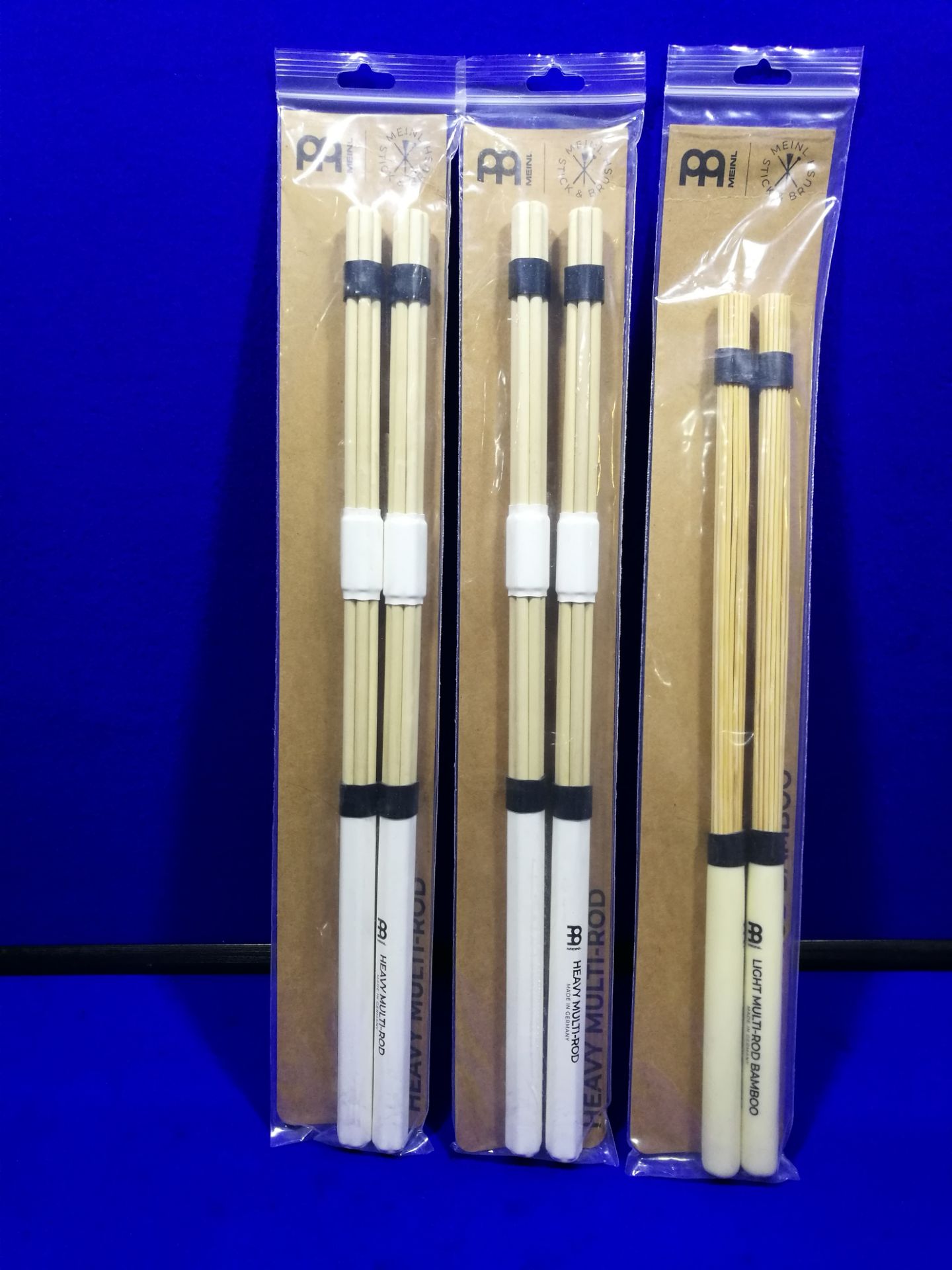 3x Meinl Percussion Multi-Rod Bundle Sticks | Various Weights