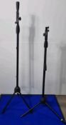 2 x Gator Frameworks Adjustable Microphone Stands In Black