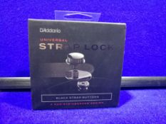 D'Addario PW-SLS-01 Universal Strap Lock System, Black