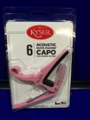 Kyser Quick Change Capo - Acoustic, Pink - KG6KA