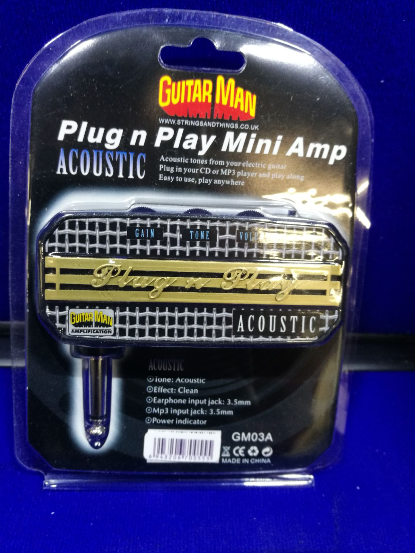 Guitar Man Plug 'N' Play Headphone Amp - Acoustic - GM03A