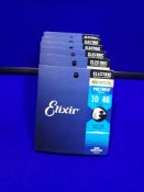 6x Elixir E12050 Polyweb Coated Electric Guitar Strings 10-46