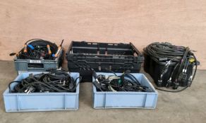 5 x Boxes Of Assorted Cables/Leads