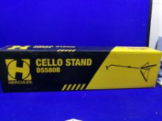 Hercules DS580B Cello Stand - Auto Grip