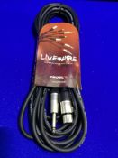 Proel Livewire Jack - F-XLR Mic/Signal Cable | 6m, Black | BROAD300MLU6-BK