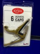 Kyser Quick Change Capo - Acoustic, Gold - KG6GA