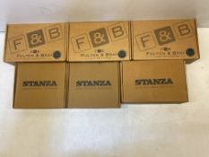 6 x Various Fulton & Bray And Stanza Hardware Door Handle Sets As Seen In Photos